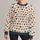 Colorful Heart Motifs for Sweet Everyday Romance and Valentine's Celebrations All-over Print Knitted Sweater - 1