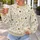Bumblebee Daisy Meadow for Sunny Garden Days and Relaxed Nature-Loving Style All-over Print Knitted Sweater - 5