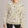 Bumblebee Daisy Meadow for Sunny Garden Days and Relaxed Nature-Loving Style All-over Print Knitted Sweater - 1