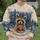 Raccoon Sipping Cocoa in a Snowy Forest for Cozy Winter Days and Relaxed Weekends All-over Print Knitted Sweater - 6