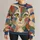Geometric Cat Face with Bold Green Eyes for Creative Everyday Style All-over Print Knitted Sweater - 1