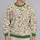 Vintage Meadow Blooms for Garden Strolls, Spring Picnics and Cottagecore Style All-over Print Knitted Sweater - 2