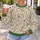 Vintage Meadow Blooms for Garden Strolls, Spring Picnics and Cottagecore Style All-over Print Knitted Sweater - 5