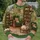 Whimsical Green Library Room for Cozy Reading Days and Book-Loving Homebodies Everyday All-over Print Knitted Sweater - 6