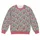 Blush-Bowed Fawn Heads for Cozy Woodland Casual Style and Whimsical Everyday Wear for Women All-over Print Knitted Sweater - 4