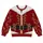 Red Faux Fur And Laced Holiday Outfit For Christmas Parties And Festive Gatherings All-over Print Knitted Sweater - 4