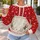 Red Holiday Apron Costume with Holly and Snowflakes for Christmas Parties and Gatherings All-over Print Knitted Sweater - 5