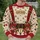 Peppermint Candy Maker Holiday Outfit for Christmas Parties and Sweet Shop Celebrations All-over Print Knitted Sweater - 6