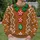 Gingerbread Cookie With Candy Buttons For Christmas Parties And Holiday Celebrations All-over Print Knitted Sweater - 6