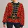 Red Toy Soldier Uniform Details for Christmas Parties and Festive Holiday Celebrations All-over Print Knitted Sweater - 1
