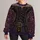 Gothic witch corset costume surface with celestial details Gothic Witch Corset with Celestial All-over Print Knitted Sweater - 1