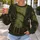 Stitched Green Monster Jacket Look for Halloween Parties and Spooky Costume Nights All-over Print Knitted Sweater - 5