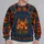 Autumn Pumpkin Patch Harvest Scene For Thanksgiving Gatherings And Fall Festival Wear All-over Print Knitted Sweater - 2