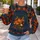 Autumn Pumpkin Patch Harvest Scene For Thanksgiving Gatherings And Fall Festival Wear All-over Print Knitted Sweater - 5