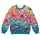 Vibrant Wildflower Garden for Colorful Autumn Outings and Everyday Women's Style Wear All-over Print Knitted Sweater - 4