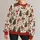 Vintage Santa and Tree Motifs for Cozy Christmas Celebrations and Festive Gatherings All-over Print Knitted Sweater - 1