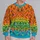 Colorful Folk Floral Blooms for Festive Autumn Outings and Everyday Bohemian Style All-over Print Knitted Sweater - 2