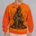 Haunted House and Pumpkin Bats for Halloween Night and Spooky Season Celebrations All-over Print Knitted Sweater - 2