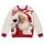 Sarcastic Santa Claus With Wine Glass for Grown-Up Holiday Gatherings and Parties All-over Print Knitted Sweater - 4