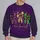 Sparkling Mardi Gras Bow Trio for Carnival Celebrations and Louisiana Party Style All-over Print Knitted Sweater - 2