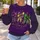 Sparkling Mardi Gras Bow Trio for Carnival Celebrations and Louisiana Party Style All-over Print Knitted Sweater - 5