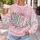 Pastel Easter Bunny Lettering for Spring Celebrations and Cozy Family Gatherings All-over Print Knitted Sweater - 5