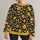 Yellow Floral Vine Motifs for Spring Garden Gatherings and Cozy Everyday Layering Looks All-over Print Knitted Sweater - 1