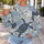 Blue Sea Turtle and Floral Patchwork for Spring Garden Strolls and Everyday Style All-over Print Knitted Sweater - 5