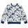 Navy Plum Blossom Motif for Spring Outings, Travel, and Everyday Wear for Women All-over Print Knitted Sweater - 4