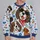 Playful Cartoon Dogs and Graffiti for Casual Weekend Style and Dog Lovers All-over Print Knitted Sweater - 2