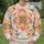 Pastel Tie-Dye Floral Blossoms for Springtime Garden-Inspired Casual Everyday Wear All-over Print Knitted Sweater - 6