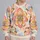 Pastel Tie-Dye Floral Blossoms for Springtime Garden-Inspired Casual Everyday Wear All-over Print Knitted Sweater - 2