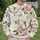 Ivory Butterflies and Blush Flowers for Spring Garden Style and Everyday Wear All-over Print Knitted Sweater - 6