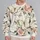 Ivory Butterflies and Blush Flowers for Spring Garden Style and Everyday Wear All-over Print Knitted Sweater - 2