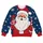 Santa Claus and Snowflakes for Christmas Parties and Cozy Holiday Family Celebrations All-over Print Knitted Sweater - 4