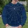 Navy Spiderweb with White Spider for Halloween Nights and Everyday Gothic Streetwear All-over Print Knitted Sweater - 6