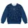 Navy Spiderweb with White Spider for Halloween Nights and Everyday Gothic Streetwear All-over Print Knitted Sweater - 4