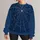 Navy Spiderweb with White Spider for Halloween Nights and Everyday Gothic Streetwear All-over Print Knitted Sweater - 1