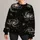 Monochrome Cosmic Nebula and Starfield for Everyday Stargazing, Men's Night Sky Style All-over Print Knitted Sweater - 1