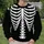 Monochrome Skeleton Bones for Halloween Parties and Alternative Streetwear Enthusiasts All-over Print Knitted Sweater - 6