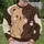 Winking Tan Bear Character for Cozy Campus Days and Casual Everyday Outings All-over Print Knitted Sweater - 6