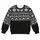 Black And White Nordic Snowflake Motifs For Cozy Winter Holiday Gatherings Outdoors All-over Print Knitted Sweater - 4