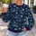 Moonlit Palm Island Seascape for Relaxed Coastal Evenings and Everyday Getaways for Men All-over Print Knitted Sweater - 5