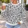 Black Vine and Leaf Motif for Relaxed Days and Travel, Botanical Style All-over Print Knitted Sweater - 5