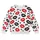 Red And Black Lipstick Kisses With Hearts For Playful Everyday Outings All-over Print Knitted Sweater - 4