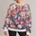 Watercolor Blossom Garden for Spring Outings and Relaxed Everyday Nature-Lover Style All-over Print Knitted Sweater - 1