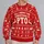 Christmas PTO Holiday Saying With Snowflakes And Festive Woodland Motifs For Relaxed Wear All-over Print Knitted Sweater - 2