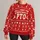 Christmas PTO Holiday Saying With Snowflakes And Festive Woodland Motifs For Relaxed Wear All-over Print Knitted Sweater - 1