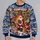 Christmas Eve Workshop Scene for Holiday Celebrations and Cozy Winter Cheer All-over Print Knitted Sweater - 2