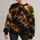 Dark Storm Clouds With Golden Lightning For Bold Everyday Streetwear And Night Out All-over Print Knitted Sweater - 1